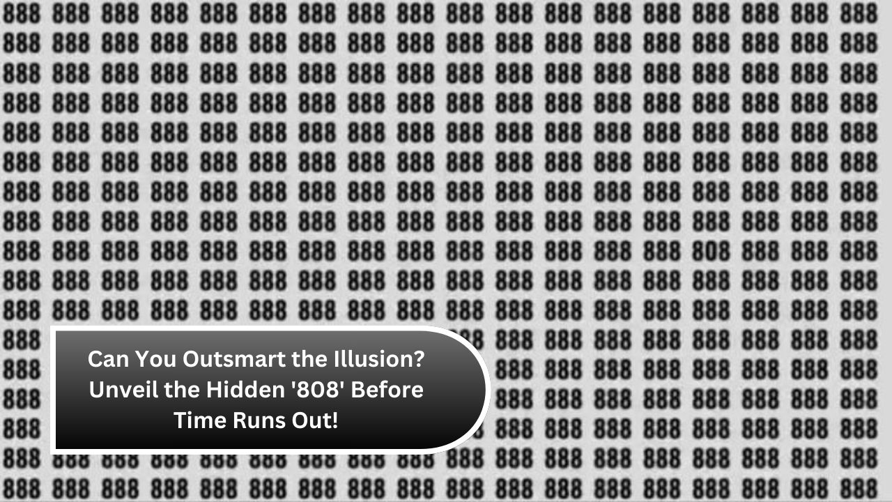 Can You Outsmart the Illusion? Unveil the Hidden '808' Before Time Runs Out!