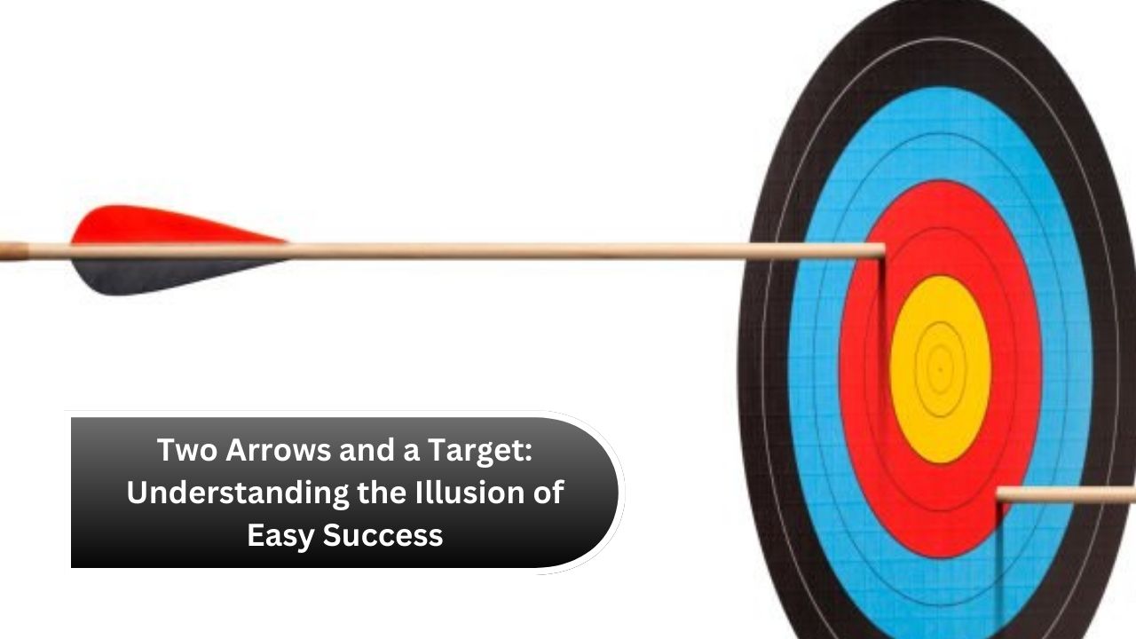 Two Arrows and a Target