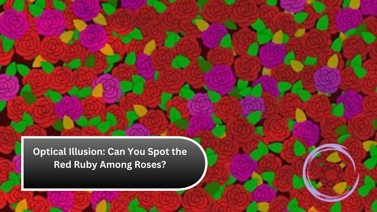 Optical Illusion: Can You Spot the Red Ruby Among Roses?