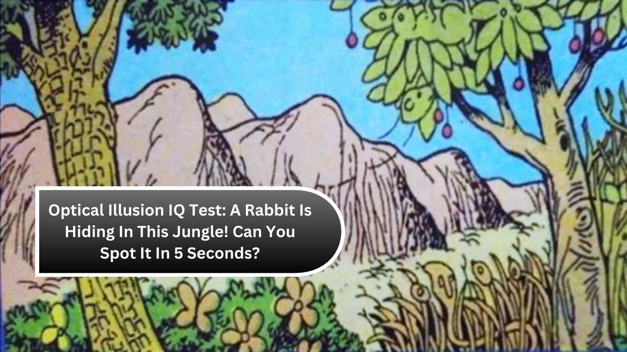 Optical Illusion IQ Test: A Rabbit Is Hiding In This Jungle! Can You Spot It In 5 Seconds?