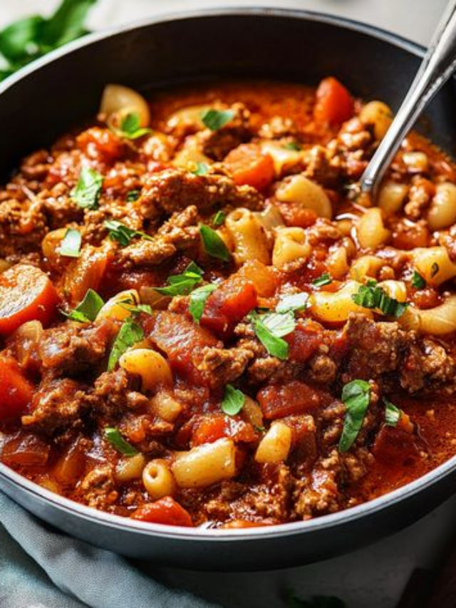 A Cozy Bowl of Old-Fashioned Goulash to Savor